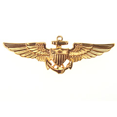 US Navy Wings Large Pin Badge - Clivedon Collection